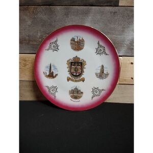 Vintage Belgium Antwerp 100 Jahre Bareuther Waldsassen Collector's Plate